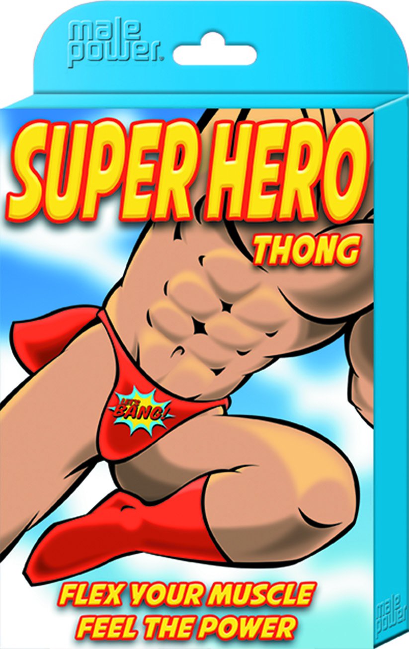 Super Hero Thong - One Size - Red MP-PAK727REDOS