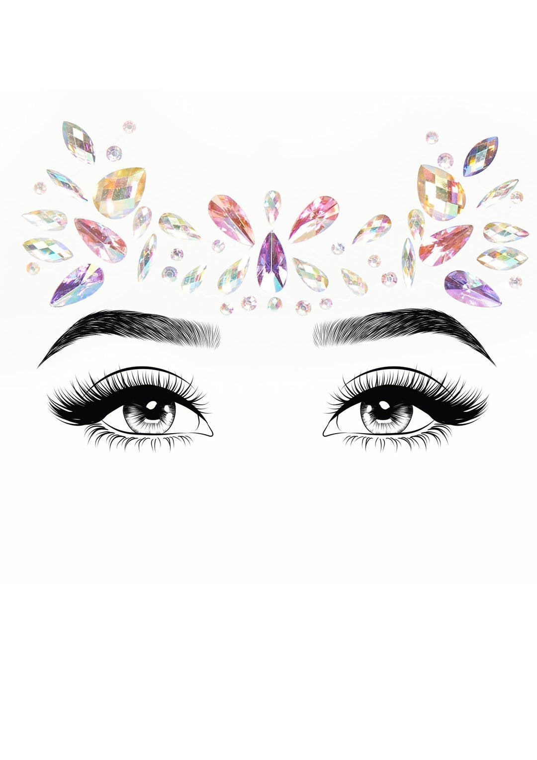 Veda Adhesive Face Jewels Sticker LA-EYE017