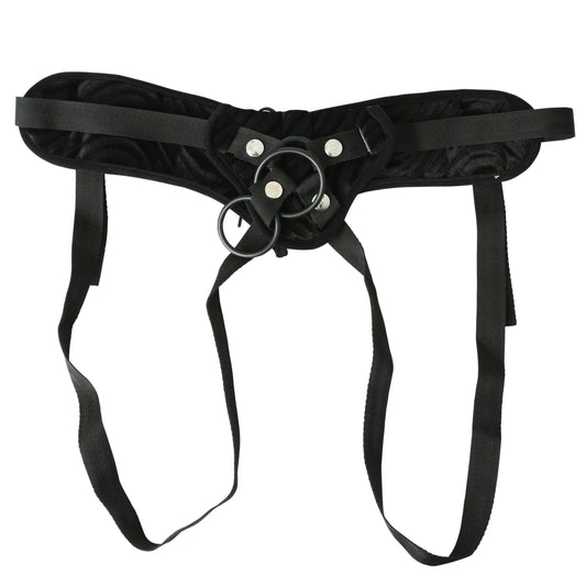 Vibrating Corsette Strap on - Black SS692-02